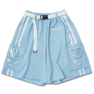 NEW ACDC RAG - Game Over Pastel Blue Cargo Shorts